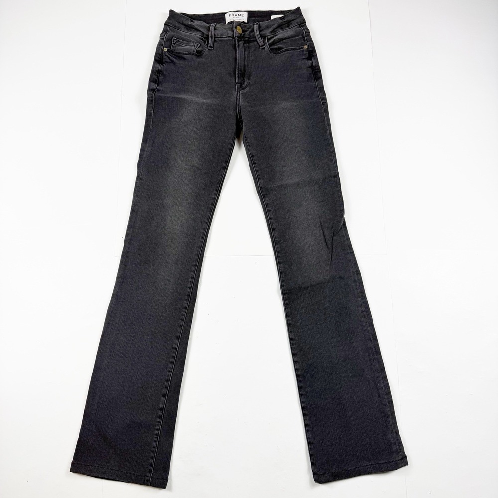 Frame le crop mini boot Jeans Faded Black Size 25  Flatlay‎ 24x30